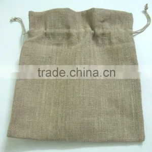 Natural Color Jute Drawstring Bag thumbnail-1