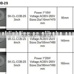 20w Cob Ceiling Lamp Led Lighting, Cob Downlight Led Spot Light 10w Cara Pasang Led Down Light COB thumbnail-5