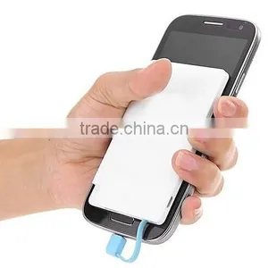 Super Slim Credit Card Mobile Power XHB-CD With Built-in USB Cable thumbnail-5
