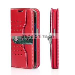 Momax West Jean Series PU Leather Wallet Case With Card Slot for Samsung Galaxy S7 Flip Holder Leather Cover With Buckle ForS7 thumbnail-3