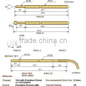 2015 New Technology Spring Loaded Pcb Test Probe Pin for Electronics Machine thumbnail-3