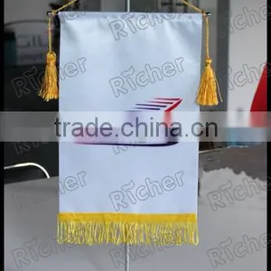 Promotion Polyester Table Flag Desk Flag With Stainless Stand thumbnail-3