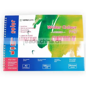 Good Quality Wired Water Color Pad Drawing Pad thumbnail-4