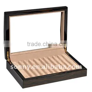 Top Quality Lacquer Logo 10pens Wooden Pen Box Set thumbnail-1