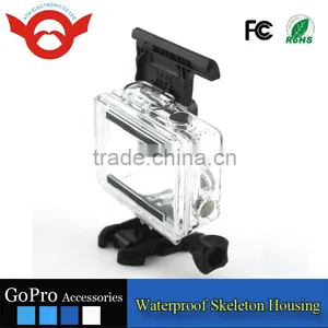 35m Waterproof Skeleton Housing (100% Testing) for Gopro Hero 4,for Xiaomi Action Camera thumbnail-6
