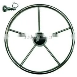 15 1/2" Power Steering Wheel With Knob thumbnail-1