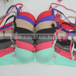 Soft Bra Lace Design Fancy Lady Breast Lift Bra thumbnail-2
