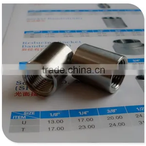 Stainless Steel Female Fitting 3/4" Round Coupling Female x Female thumbnail-1