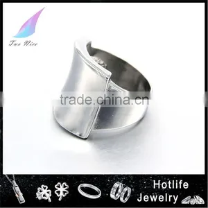 Jewellery From China Wholesale Supplier Steel Ring Women Finger Ring Size thumbnail-1