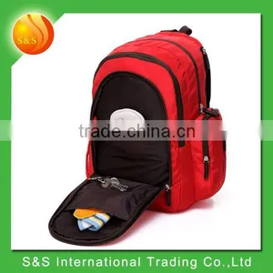 2015 Wholesale Large Diaper Bag Backpack Baby Nappy Changing Bag Red thumbnail-1