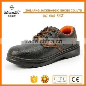 Waterproof Black Leather Oil and Acid Resistant Industrial Safety Shoes Slip Resistant Safety Footwear thumbnail-1