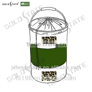 Leopard Print Round Storage Bag/container thumbnail-1