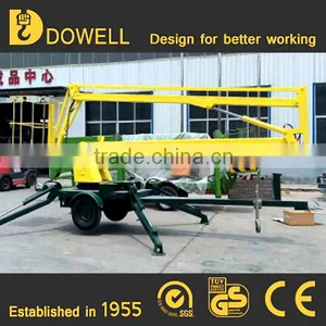 Customized 8-18m 10m Mini Trailer Articulated Boom Lift thumbnail-1