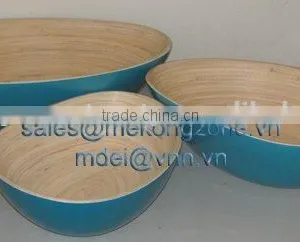 Lacquered Bamboo Bowl thumbnail-1