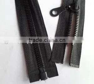 5# Plastic Resin Zipper Fastener Open End Zipper With Auto-lock Pipa Zipper Slider Coate Zipper thumbnail-1