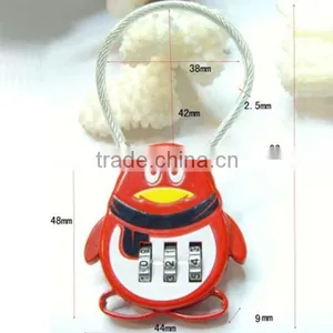 High Quality Resettable Cable Combinaton Padlock Small Cable Lock CH-QQ thumbnail-2