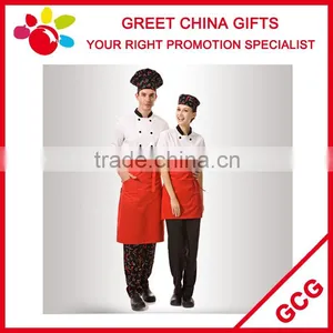 Polyester Cotton Blended Mixed Color Custom Bib Kitchen Apron With Pockets thumbnail-3