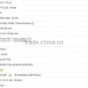 4.8 Inch LB048WV1-TL01 A-Si TFT-LCD Panel For LG thumbnail-2