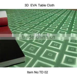 Eco Friendly 3D Appearance Table Cover Eva Tablecloth thumbnail-1