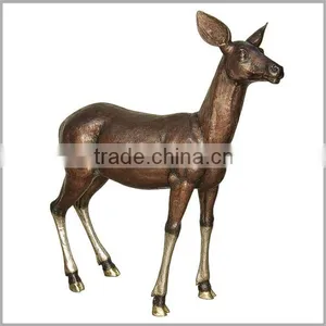 Antique Large Brass Elk Statue Sculpture for Garden Decoration thumbnail-6