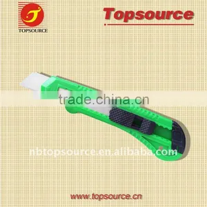 Mini Cheap Plastic Utility Retractable Folding Safe Art School Knife for Promotion thumbnail-1