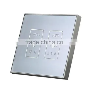 Hotel Switch TWO LINE Wall Touch Switch Door Bell Switch Light Control Switch Push Button thumbnail-1