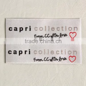 Hangzhou Label Factory Custom Woven Labels for Women Wear thumbnail-3
