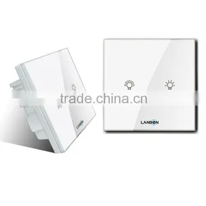 White Electric Touch 1-gang Dimmer Switch for Home thumbnail-1