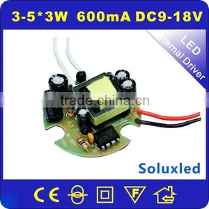 LED Driver Power Supply 3-5*3W Round 600mA thumbnail-1