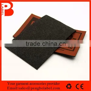 Logo Embossed Genuine and PU Material Custom Leather Label for Clothing thumbnail-4
