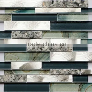 New! Glass Mosaic,aluminium Mosaic Shell Mosaic BDS-141B thumbnail-1