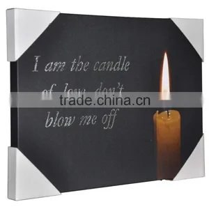 Candle Lighted Led Canvas Wall Art thumbnail-1