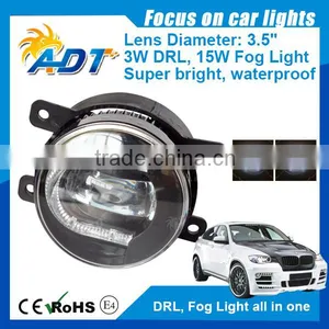 2PC 3.5" DUAL 15W FOG/DRL BEAMS WHITE LED LIGHT ASSEMBLIES E13 thumbnail-2