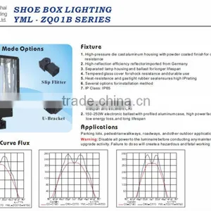 With UL CE ETL 400W Induction Shoe Box Light thumbnail-4