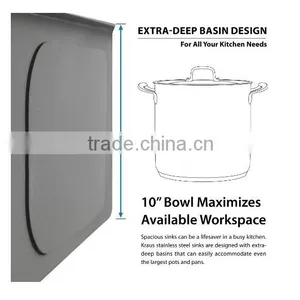 Universal Stainless Steel Sinks Undermount Handmade Kitchen Sink Double Bowl Sink thumbnail-6