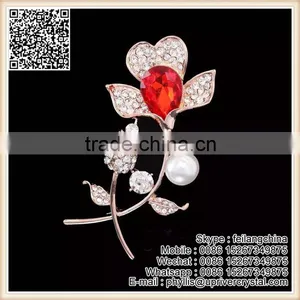 Blue White Diamond Crystal Brooch Pin For Boy And Girl Costume thumbnail-3