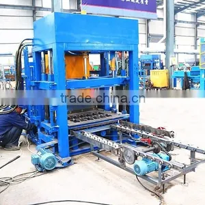 Low Cost QT4-30 Diese Engine Habiterra Concrete Hollow Block Machine for Sale, Interlocking Paver Block Machine Price in India Supplier's Choice thumbnail-4