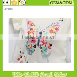 Butterfly Print s Shirt Kids s Shirt Children's Clothes White T-shirt Kids t Shirt Printing thumbnail-2