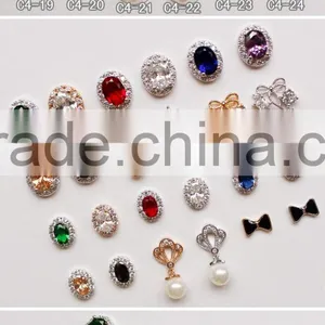 Nail Art Alloy Jewery Rhinestone Stickers 3D Nail Metal Decoration thumbnail-3