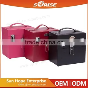 High Quality Luxury Pvc Black Crocodile Wholesale Cosmetic Case thumbnail-5