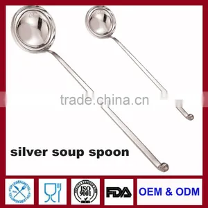 Serving Spoons Soup Serveware Soup Ladle Big Soupspoon Long Handle Spoon thumbnail-1