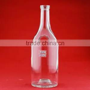 Wholesale Hot Quality Brandy Glass Bottles Waterdrap Whiskey Bottles Frosted Beverage Bottle thumbnail-6