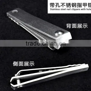 Factory Direct Sale Stainless Steel Nail Clippers Three Holes File With Nail Clippers thumbnail-5