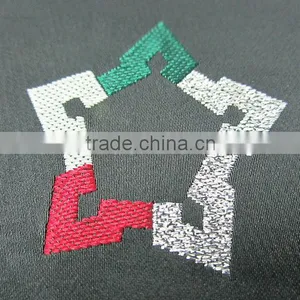Black Grounded Satin Metallic Thread Garment Label thumbnail-1
