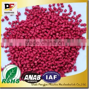 Virgin Masterbatch, Color Masterbatch, High Covering, Disperse Evenly Rose Red Masterbatch thumbnail-1