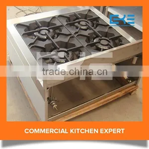 Tabletop Portable 4 Burners Stainless Steel Cooker Units Gas Stove Kitchen Cooking Appliances thumbnail-6