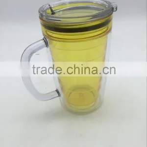USA Best Seller Yellow 500ml BPA Free Double Wall With 20oz Tumbler Lid thumbnail-3