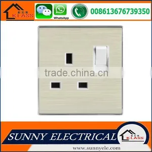 KB8 Modern British Standard Type Factory Suppiler Electric Wall Switched Socket With Neon With CE Certification thumbnail-3