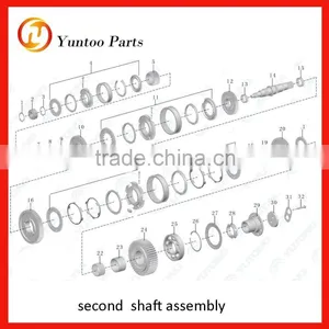 Qijiang Gearbox Assembly 1701-02338-04 Second Shaft Assembly thumbnail-1