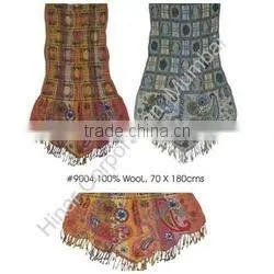 Wool Lycra Stretch Wool Shawls# 9004 D/w thumbnail-1